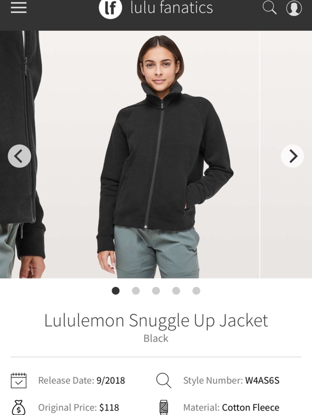 lululemon Snuggle Up Jacket